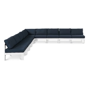 Meridian Furniture Nizuc Navy Outdoor Patio Modular Sectional
