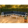 Meridian Furniture Nizuc Navy Outdoor Patio Modular Sectional