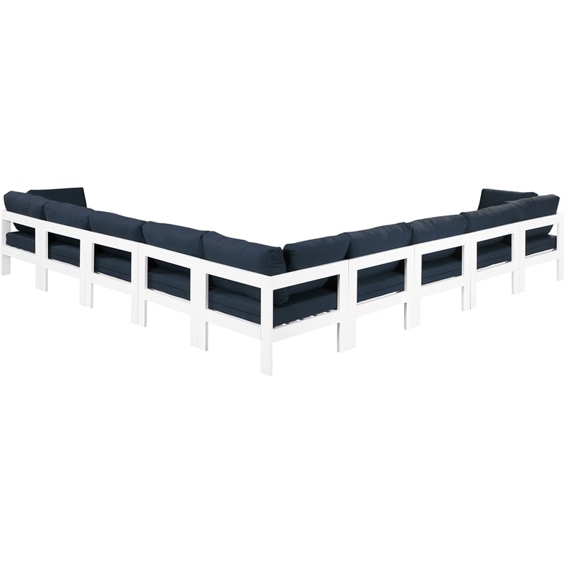Meridian Furniture Nizuc Navy Outdoor Patio Modular Sectional