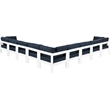 Meridian Furniture Nizuc Navy Outdoor Patio Modular Sectional