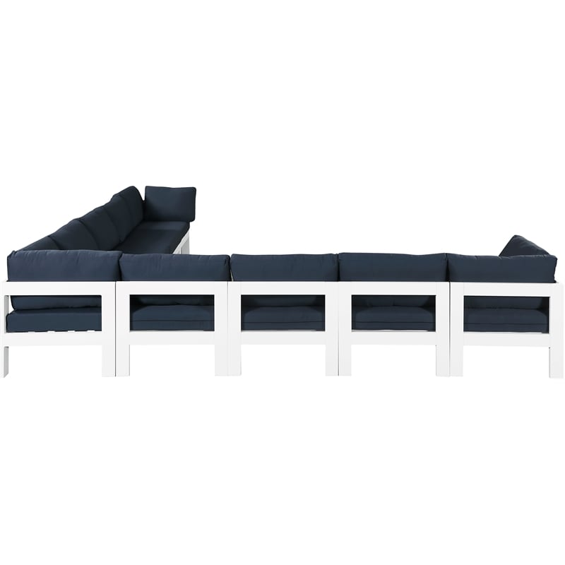 Meridian Furniture Nizuc Navy Outdoor Patio Modular Sectional