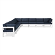 Meridian Furniture Nizuc Navy Outdoor Patio Modular Sectional