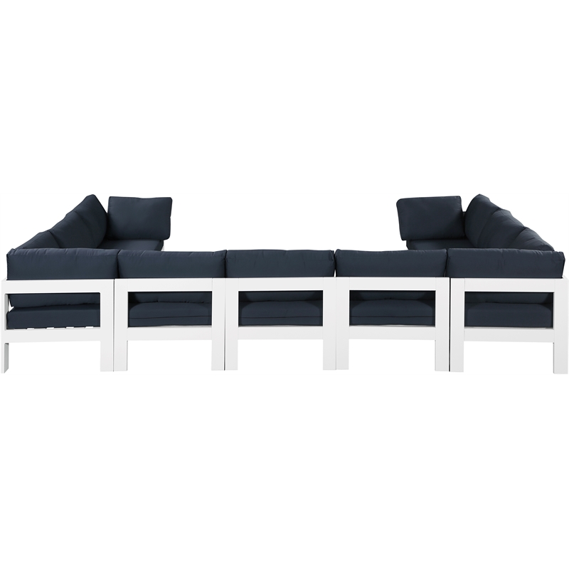 Meridian Furniture Nizuc Navy Outdoor Patio Modular Sectional