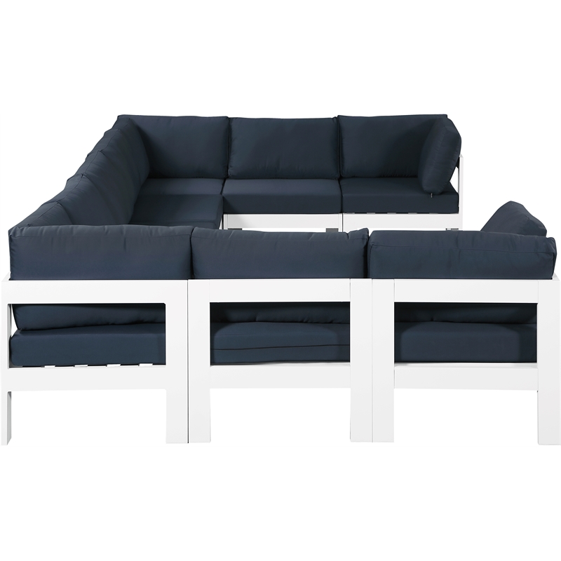 Meridian Furniture Nizuc Navy Outdoor Patio Modular Sectional