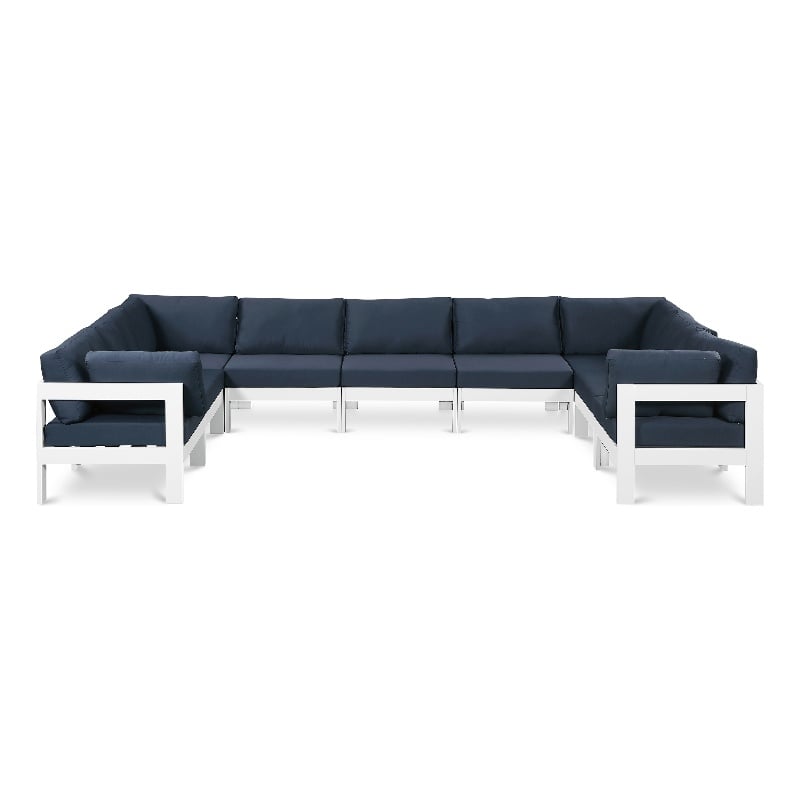 Meridian Furniture Nizuc Navy Outdoor Patio Modular Sectional