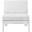 Meridian Furniture Nizuc White Outdoor Patio Armless Chair