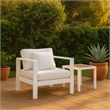 Meridian Furniture Nizuc White Outdoor Patio Arm Chair