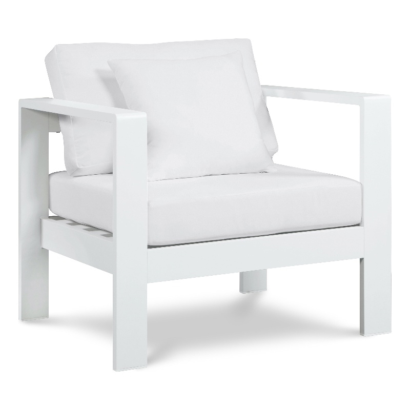 Meridian Furniture Nizuc White Outdoor Patio Arm Chair