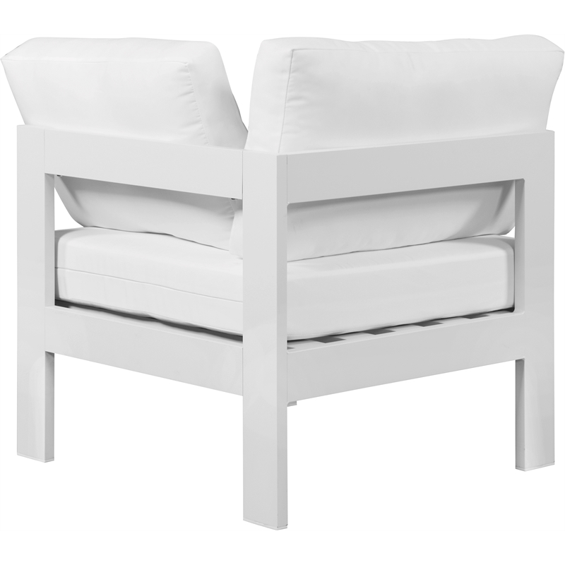 Meridian Furniture Nizuc White Outdoor Patio Corner Chair