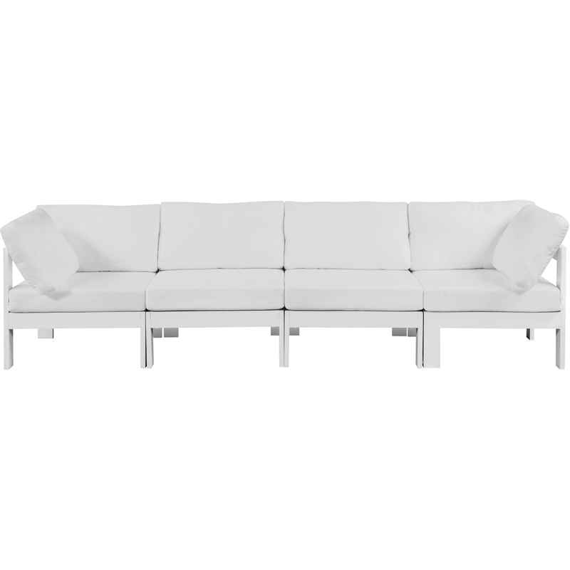 Meridian Furniture Nizuc White Outdoor Patio Modular Sofa