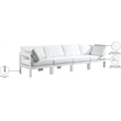 Meridian Furniture Nizuc White Outdoor Patio Modular Sofa
