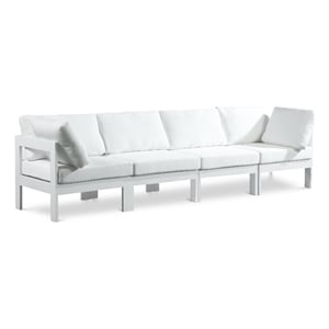 Meridian Furniture Nizuc White Outdoor Patio Modular Sofa
