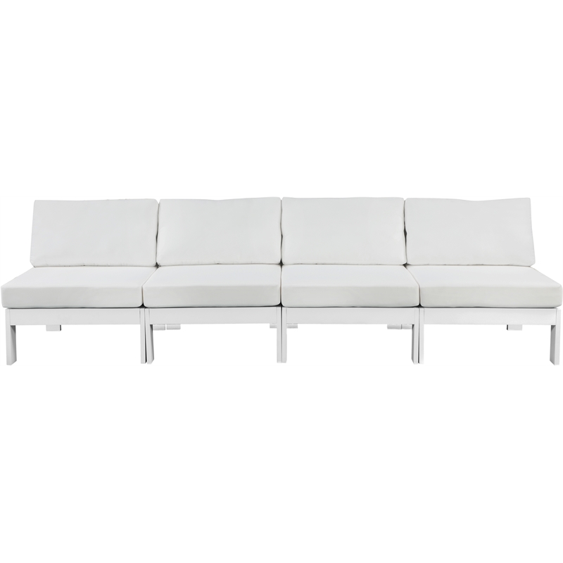 Meridian Furniture Nizuc White Outdoor Patio Modular Sofa