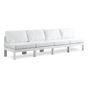 Meridian Furniture Nizuc White Outdoor Patio Modular Sofa