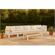 Meridian Furniture Nizuc White Outdoor Patio Modular Sofa