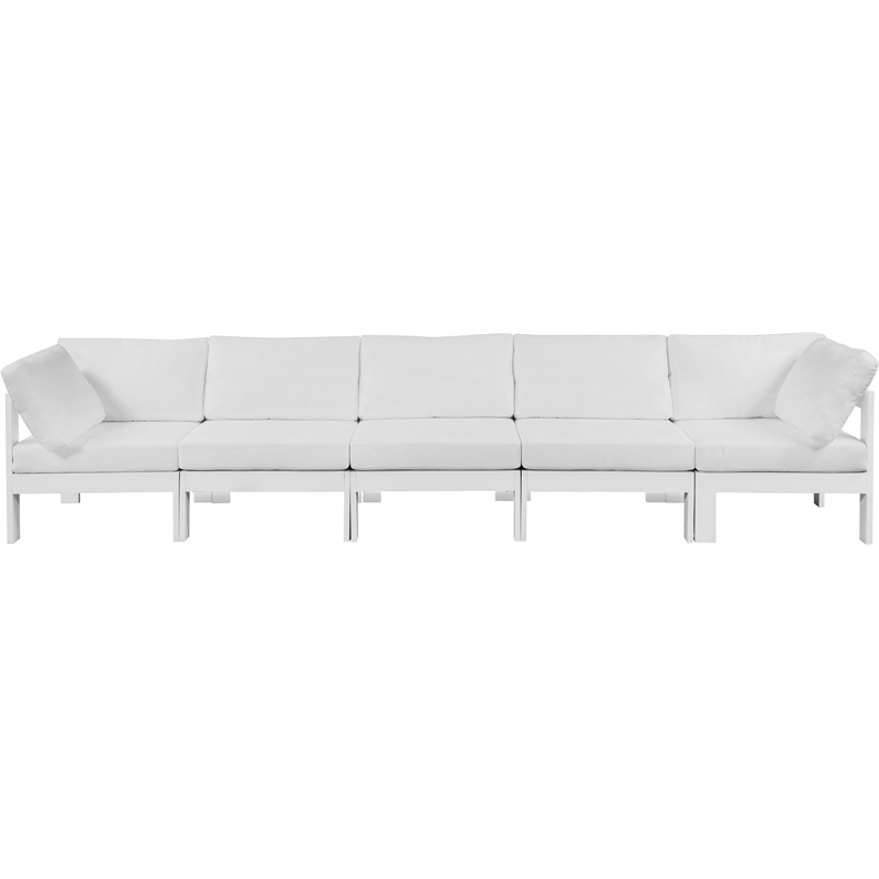 Meridian Furniture Nizuc White Outdoor Patio Modular Sofa
