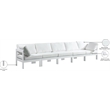 Meridian Furniture Nizuc White Outdoor Patio Modular Sofa