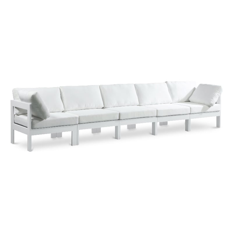 Meridian Furniture Nizuc White Outdoor Patio Modular Sofa