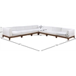 Meridian Furniture Rio Off White Water Resisting Fabric Modular Sectional