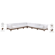 Meridian Furniture Rio Off White Water Resisting Fabric Modular Sectional