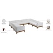 Meridian Furniture Rio Off White Water Resisting Fabric Modular Sectional