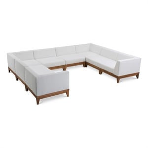 Meridian Furniture Rio Off White Water Resisting Fabric Modular Sectional