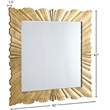 Meridian Furniture Golda Gold Leaf Mirror
