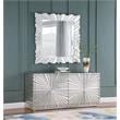 Meridian Furniture Silverton Silver Leaf Mirror