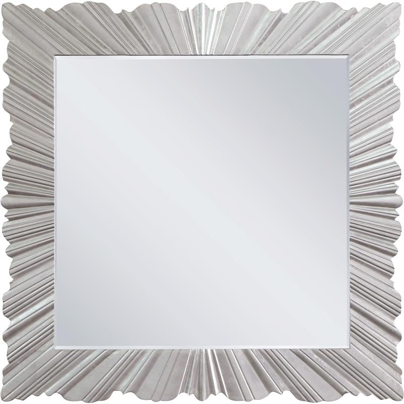 Meridian Furniture Silverton Silver Leaf Mirror