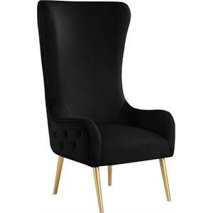 Meridian Furniture Alexander Black Velvet Accent Chair