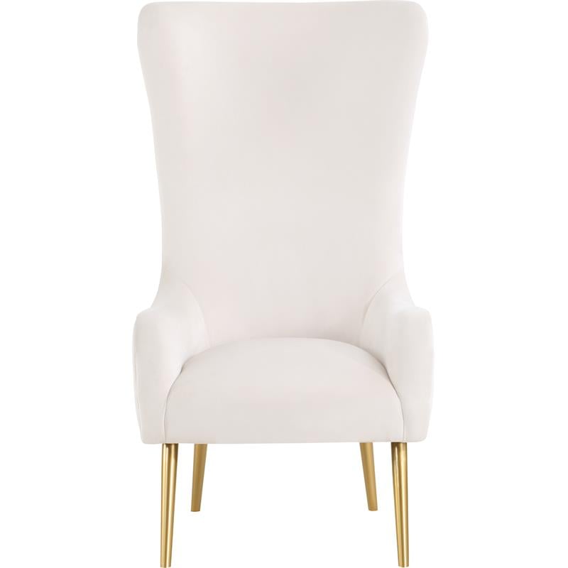 Meridian Furniture Alexander Cream Velvet Accent Chair