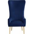 Meridian Furniture Alexander Navy Velvet Accent Chair