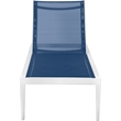Meridian Furniture Nizuc Navy Outdoor Patio Mesh Chaise Lounge Chair