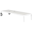 Meridian Furniture Nizuc Off White Outdoor Patio Mesh Chaise Lounge Chair