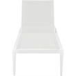 Meridian Furniture Nizuc Off White Outdoor Patio Mesh Chaise Lounge Chair