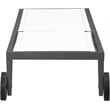 Meridian Furniture Nizuc Off White Outdoor Patio Mesh Chaise Lounge Chair