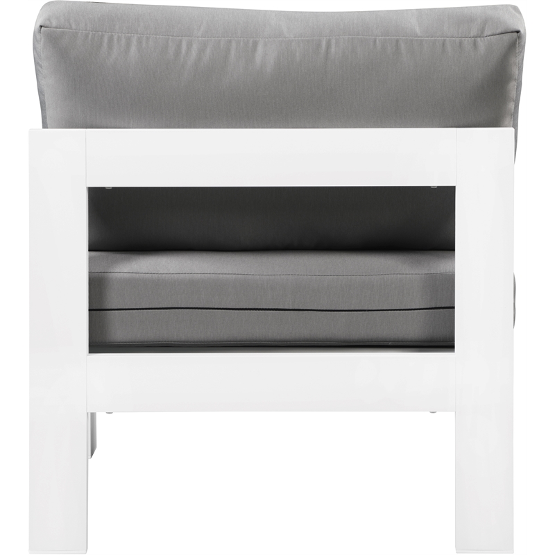 Meridian Furniture Nizuc Grey Outdoor Patio Armless Chair
