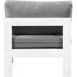 Meridian Furniture Nizuc Grey Outdoor Patio Armless Chair