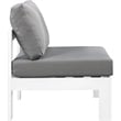Meridian Furniture Nizuc Grey Outdoor Patio Armless Chair