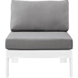 Meridian Furniture Nizuc Grey Outdoor Patio Armless Chair