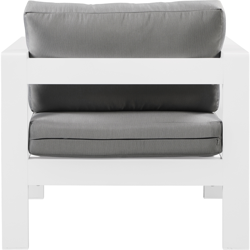 Meridian Furniture Nizuc Grey Outdoor Patio Arm Chair