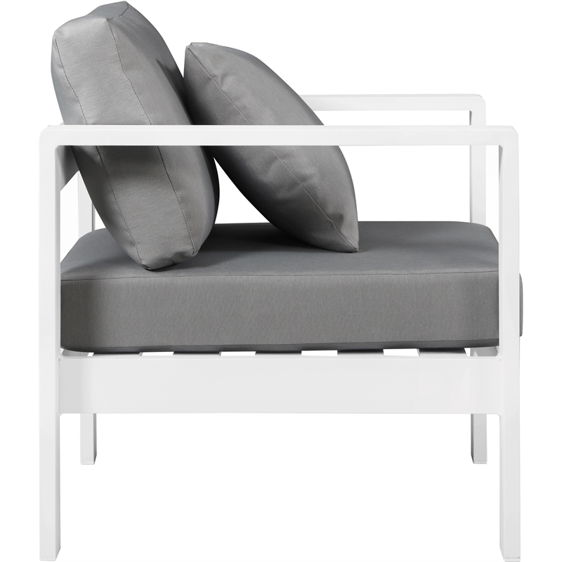 Meridian Furniture Nizuc Grey Outdoor Patio Arm Chair