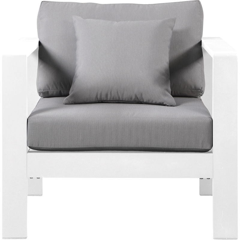 Meridian Furniture Nizuc Grey Outdoor Patio Arm Chair