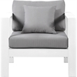 Meridian Furniture Nizuc Grey Outdoor Patio Arm Chair