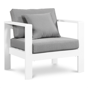 Meridian Furniture Nizuc Grey Outdoor Patio Arm Chair