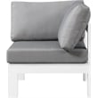 Meridian Furniture Nizuc Grey Outdoor Patio Corner Chair