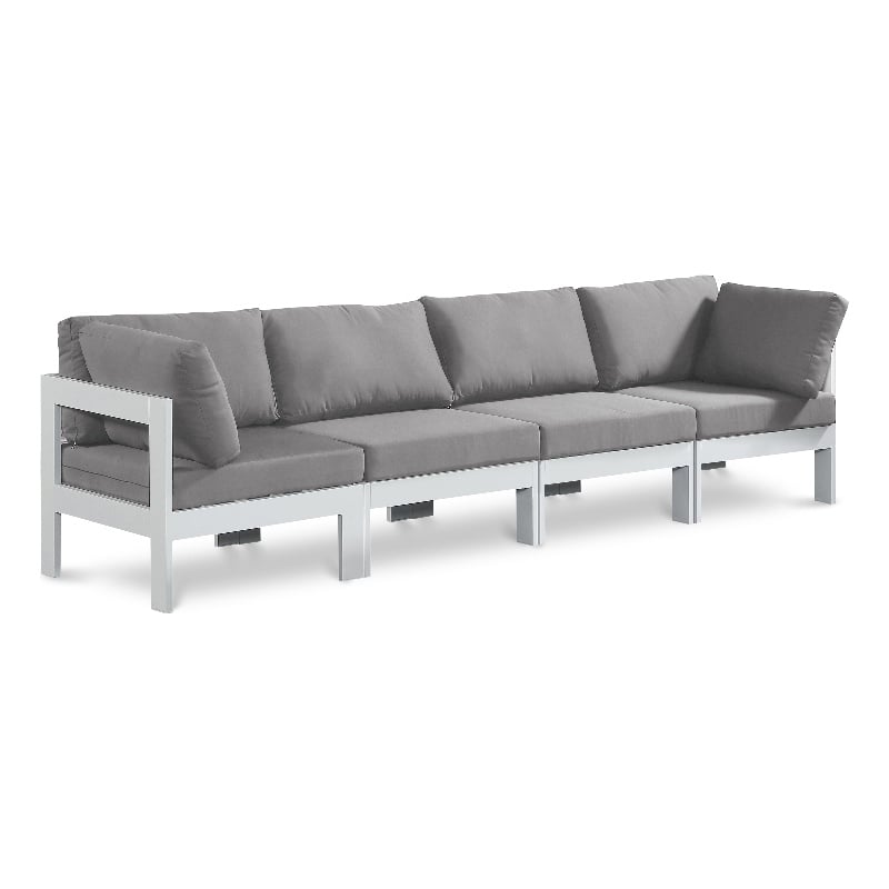 Meridian Furniture Nizuc Grey Outdoor Patio Modular Sofa