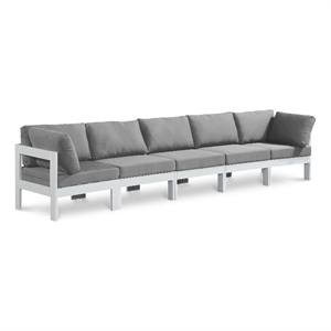 Meridian Furniture Nizuc Grey Outdoor Patio Modular Sofa