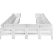 Meridian Furniture Nizuc White Outdoor Patio Modular Sectional