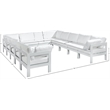 Meridian Furniture Nizuc White Outdoor Patio Modular Sectional